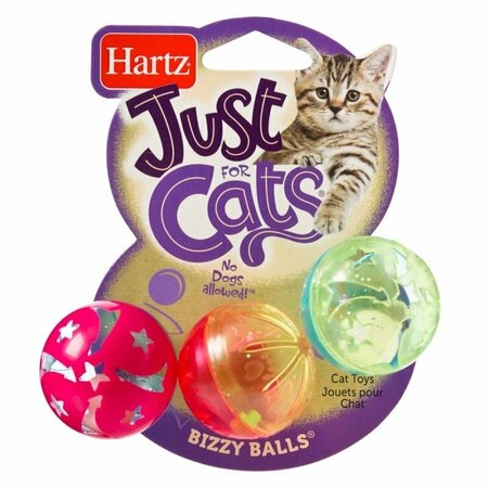 HARTZ CAT TOY BIZZY BALLS ASST 32700821838